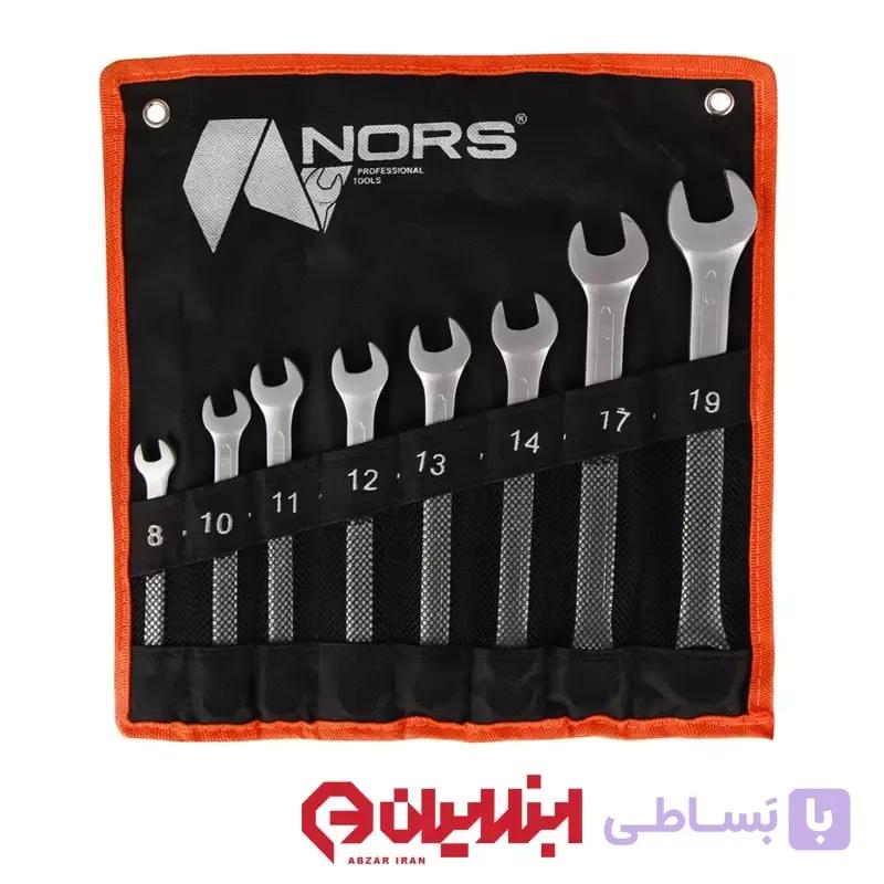 مجموعه 8 عددی آچار یکسر رینگی کیفی نورس — تصویر 1