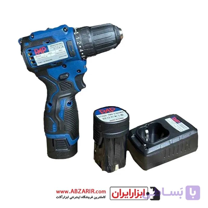 دریل شارژی 10 میلیمتر براشلس پی ای پی مدل BD-1815 — تصویر 1