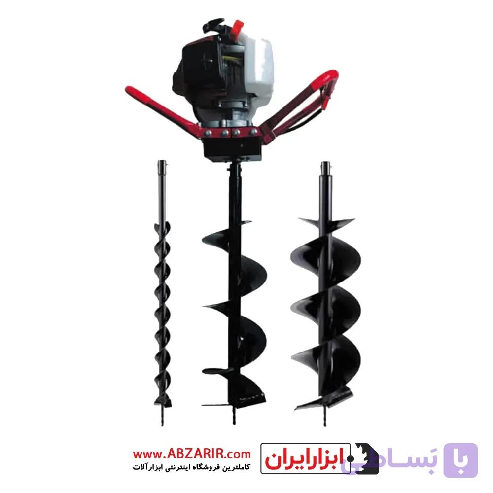 چاله کن 63 سی سی گیربکسی به همراه 3 عدد مته تاپ گاردن مدل EA-630 — تصویر 1