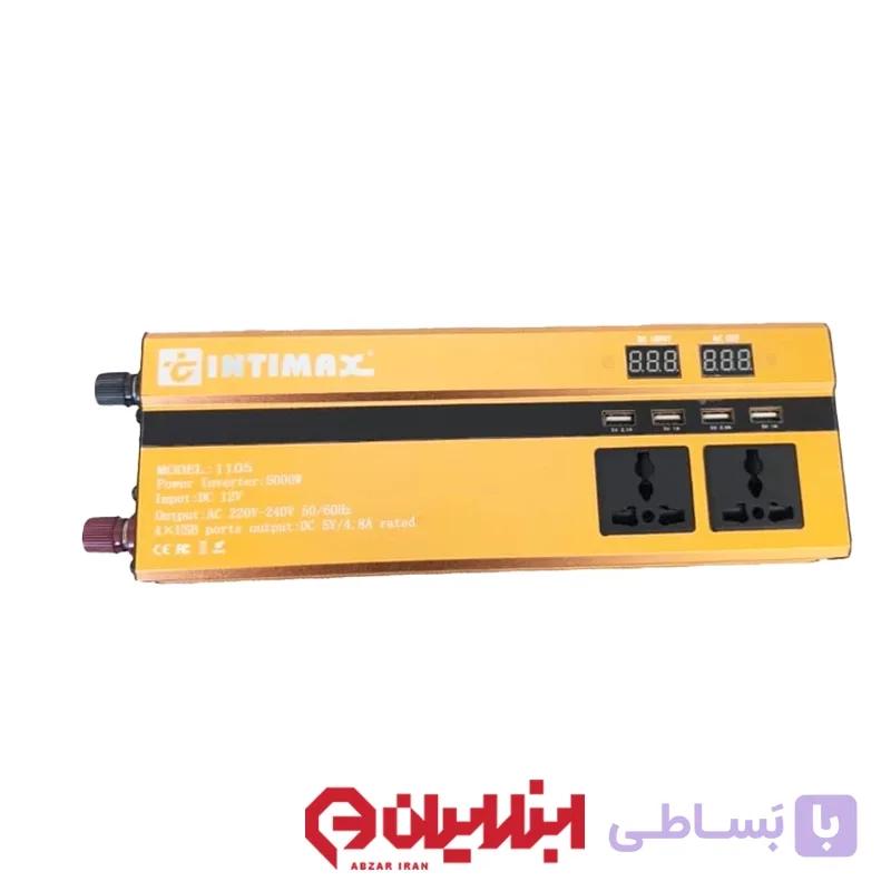 مبدل برق 12 به 220 ولت اینتیمکس ظرفیت 5000 وات مدل INT-1105 — تصویر 1