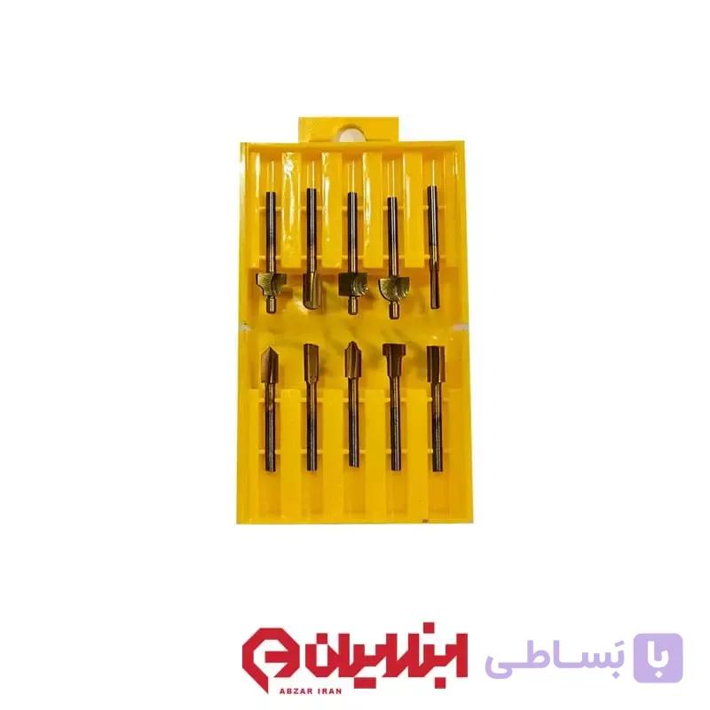 مجموعه 10 عددی تیغ اور فرز مینیاتوری — تصویر 1