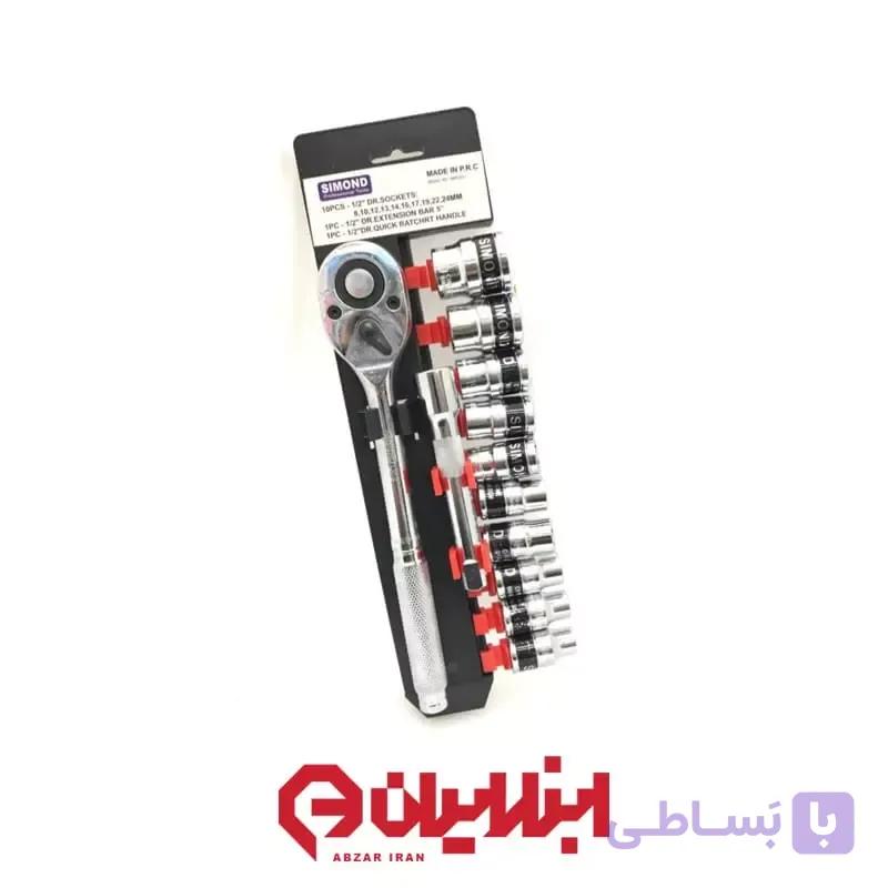 مجموعه 12 عددی آچار بکس سیموند مدل SD-10