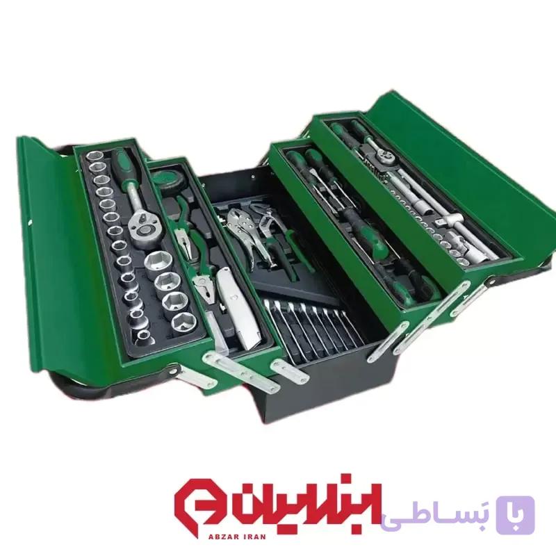 جعبه ابزار سه طبقه ۸۵ تیکه ادون مدل BOX-85 — تصویر 1