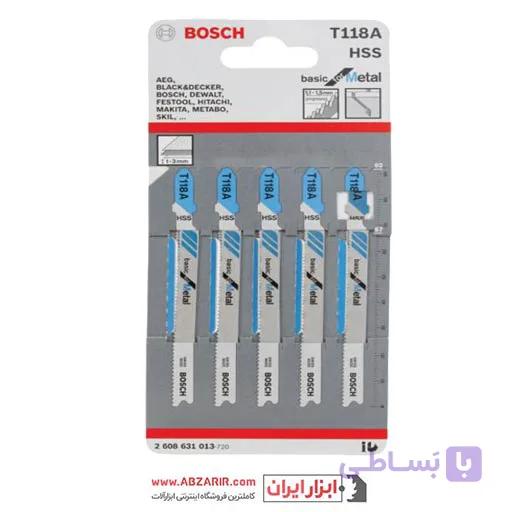 تیغ اره 5 عددی عمودبر فلز طرح بوش مدل T118A — تصویر 1