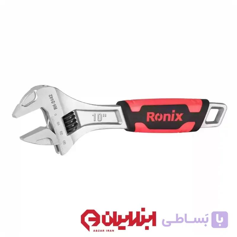 آچار فرانسه سایز 10 روکش‌دار رونیکس مدل RH-2442 — تصویر 1