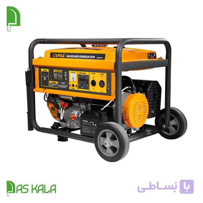 موتور برق بنزینی اسپینا 8.5 کیلووات سه فاز استارتی ATS دار مدل SP19000E/3 — تصویر 1