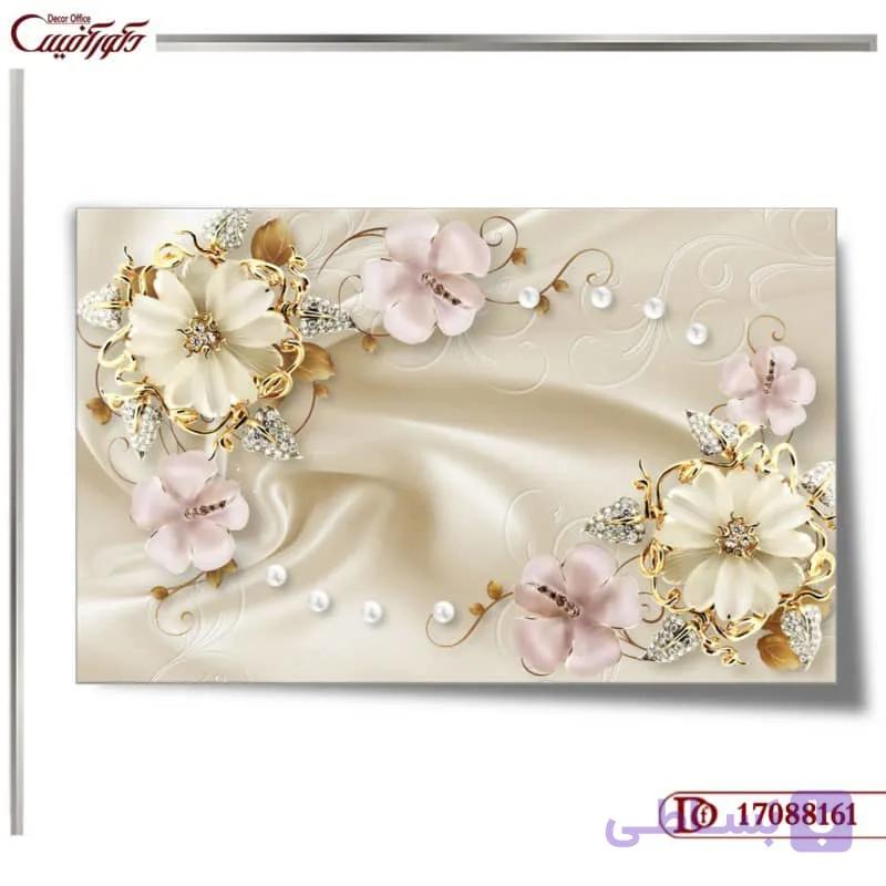 کاغذ دیواری سه بعدی گل 8161
