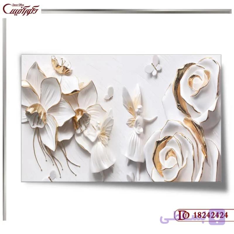 کاغذ دیواری سه بعدی گل 2424