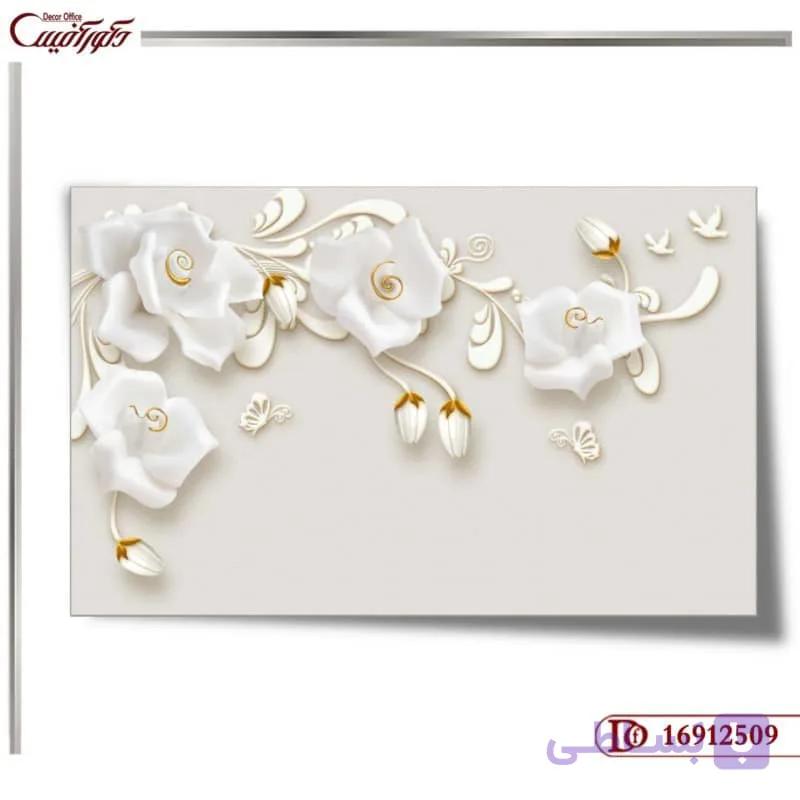کاغذ دیواری سه بعدی گل 2509