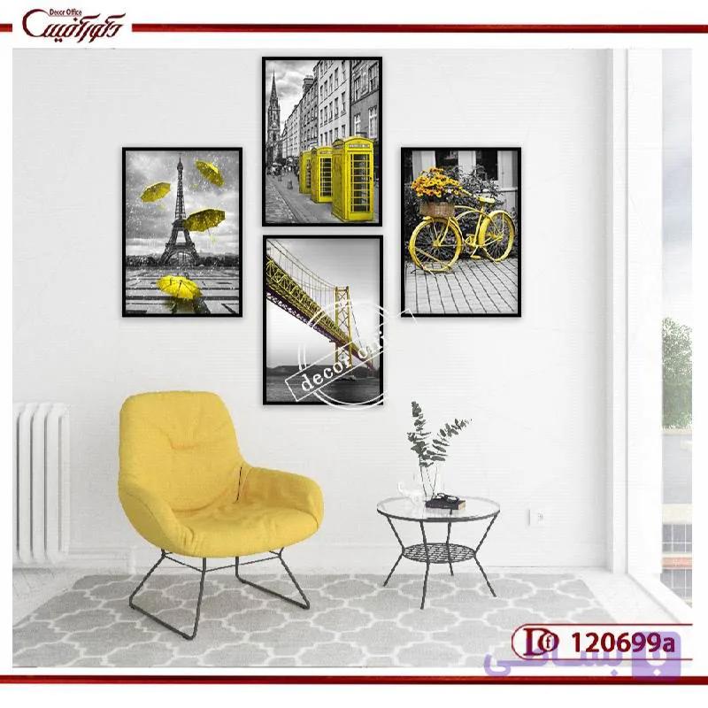 تابلو پازلی دکوراتیو پاریس K120699