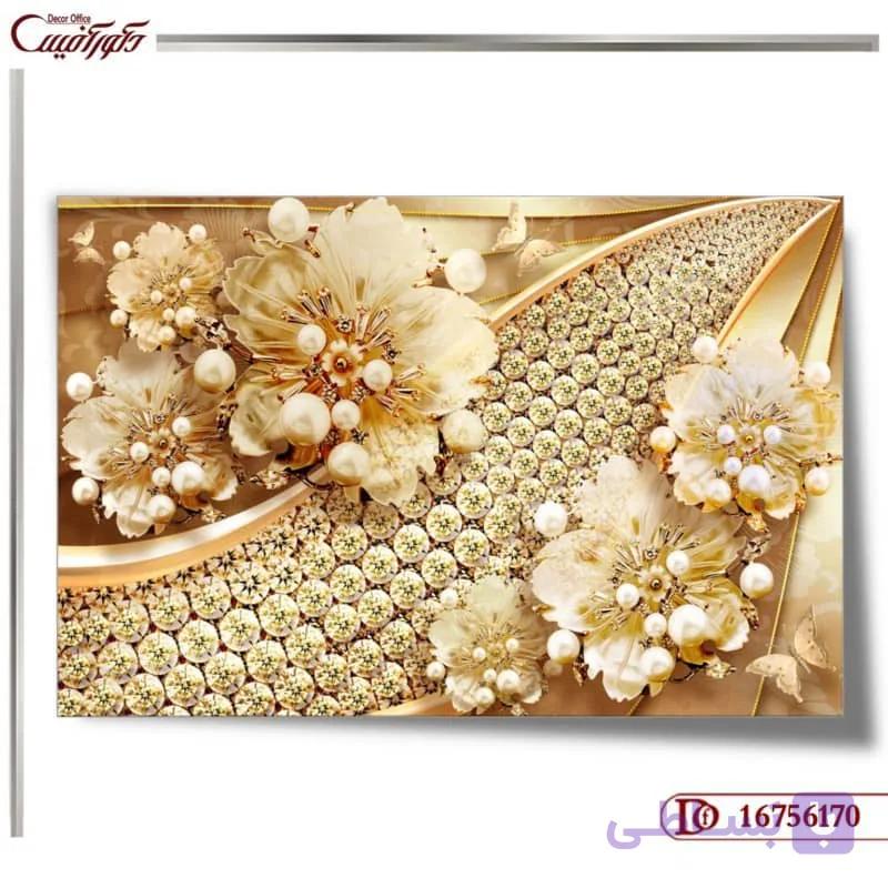 کاغذ دیواری سه بعدی گل 6170
