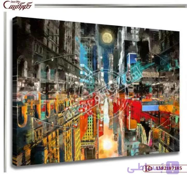 تابلو دیواری منظره شهری R7185