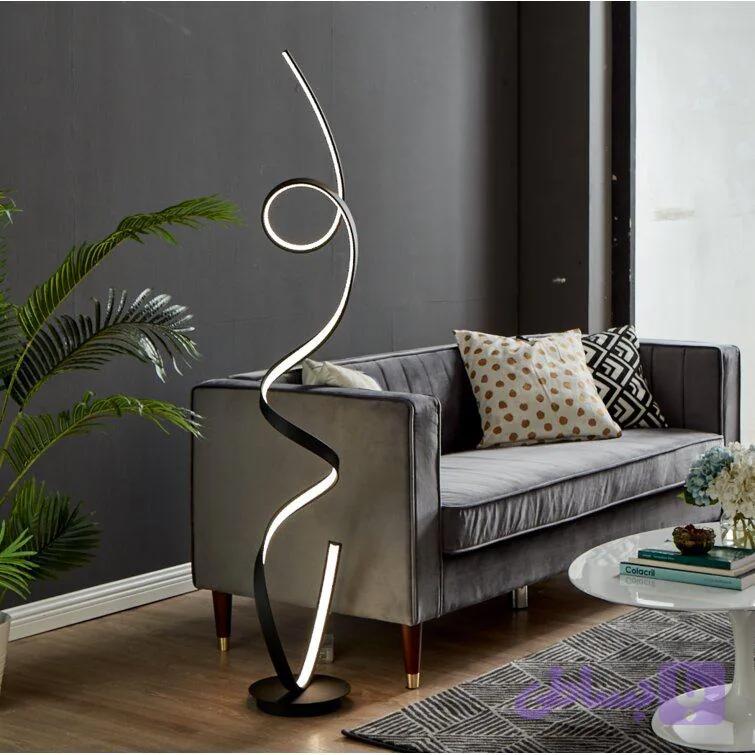 آباژور مدرن LED طرح گیسو — تصویر 1