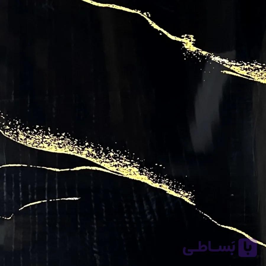 ماربل شیت مشکی رگه طلایی کد V1017 — تصویر 1