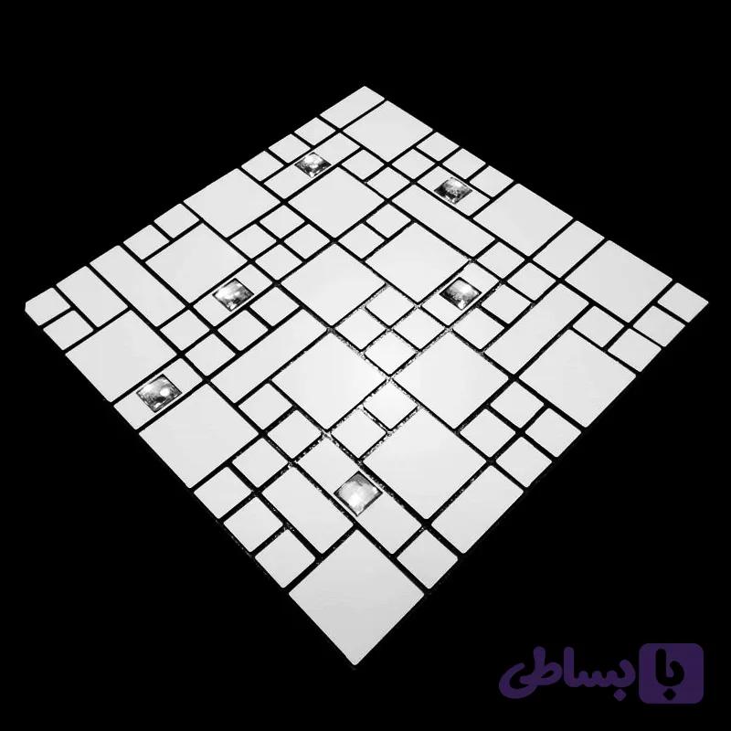 بین کابینتی سفید نگین دار مدل 785