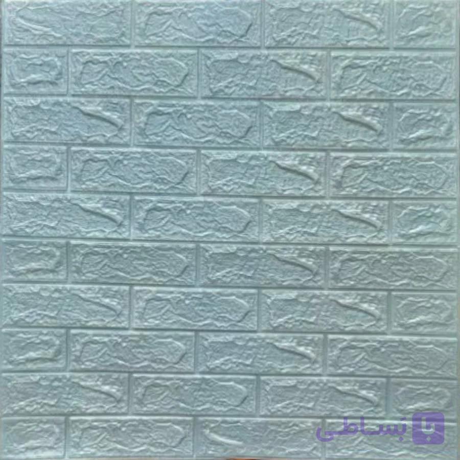 دیوارپوش فومی طرح آجر آبی دریایی کد 405-53 ابعاد 77در70 سانتیمتر — تصویر 1