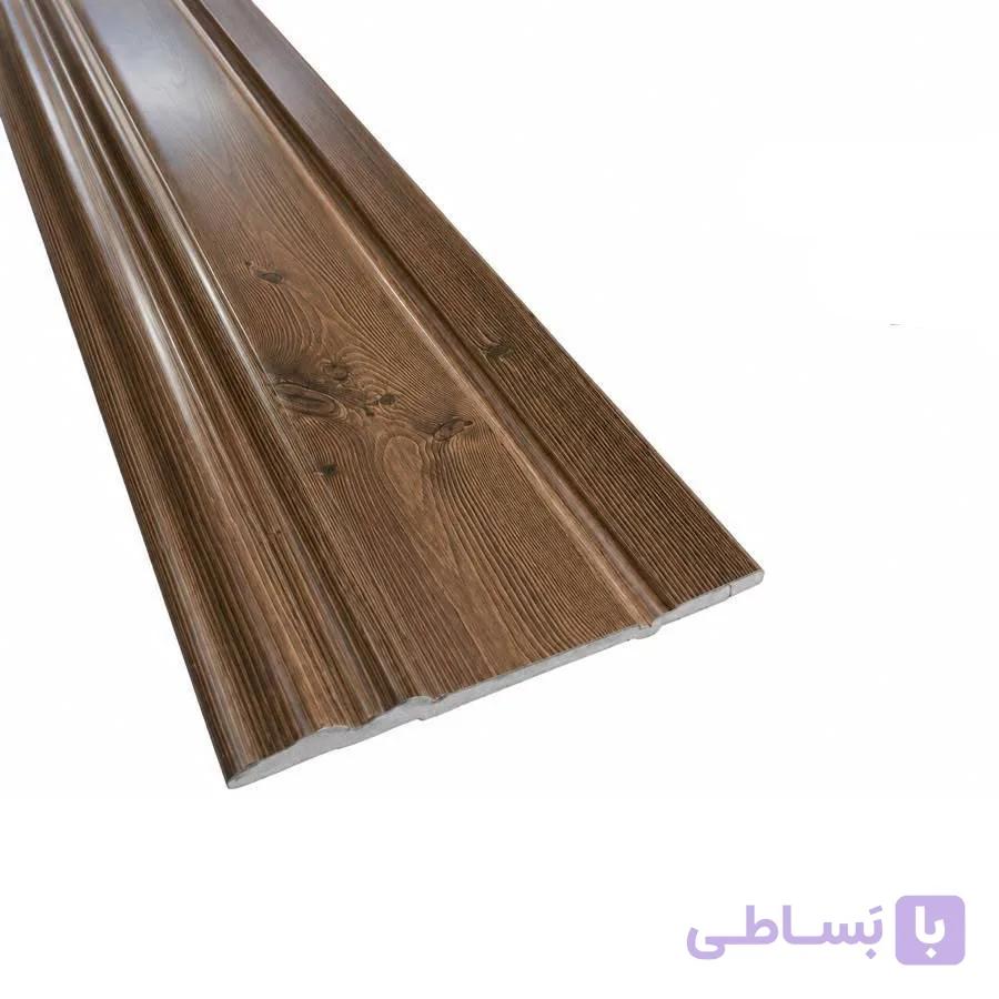 قرنیز چام قهوه ای عرض 12 سانتیمتر طول 3 متر کد 1224