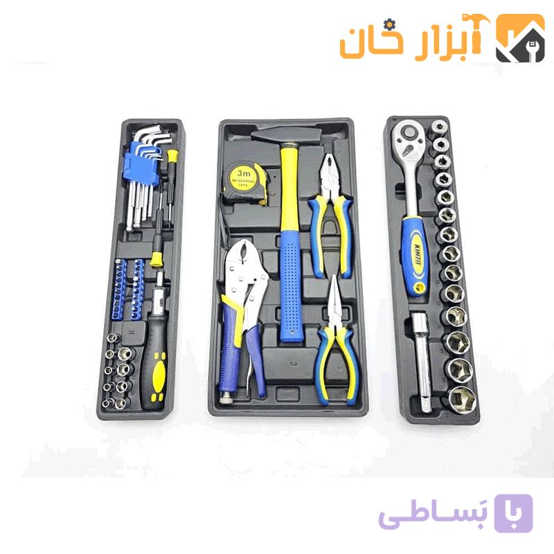 مجموعه جعبه بکس و ابزار ۶۴ عددی — تصویر 1