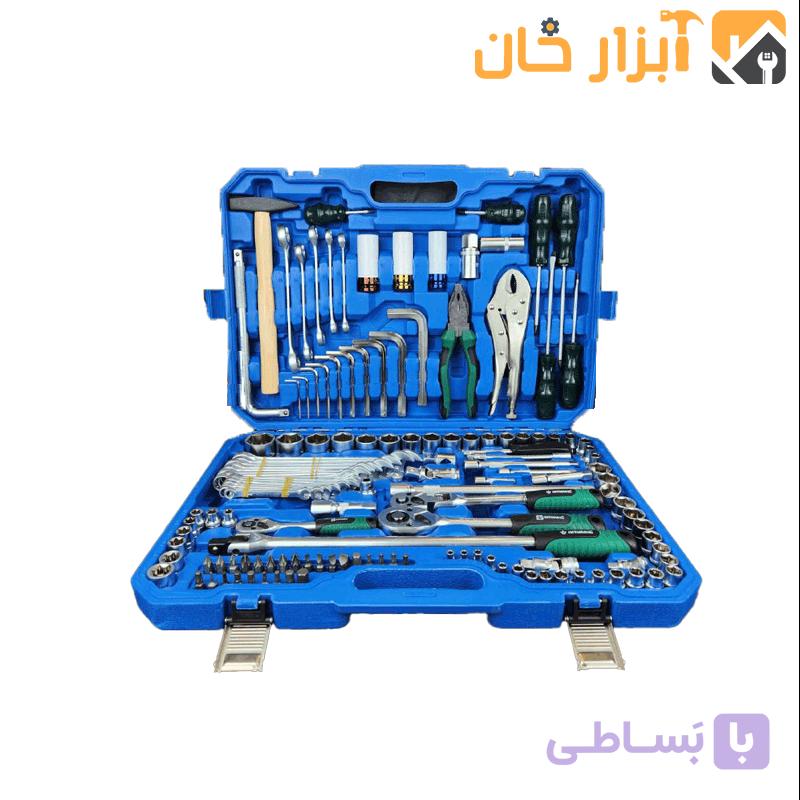 مجموعه ابزار و بکس ١۴۴ عددی صنعتی اینتیمکس — تصویر 1