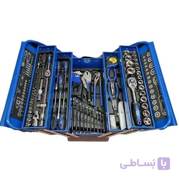 جعبه ابزار فلزی سه طبقه ۸۵ پارچه باس