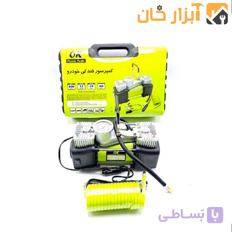 کمپرسور فندکی دو سیلندر با لوازم اوکی — تصویر 1