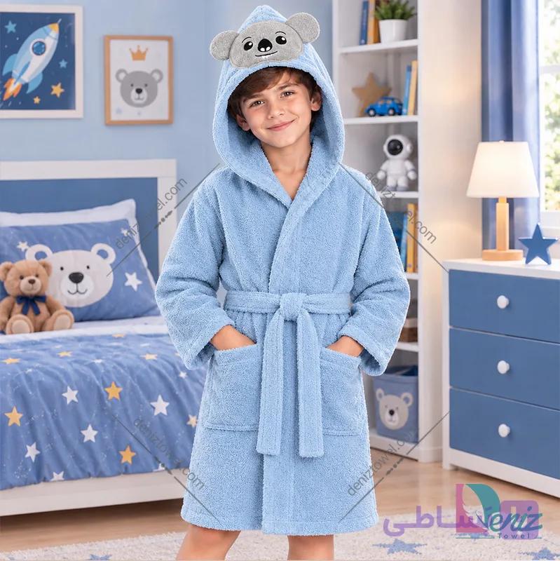 حوله کودک طرح کوالا آبی روشن — تصویر 1