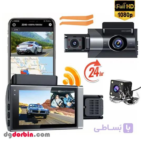 دوربین سه لنزه خودرو وای فای دار مدل A3 — تصویر 1
