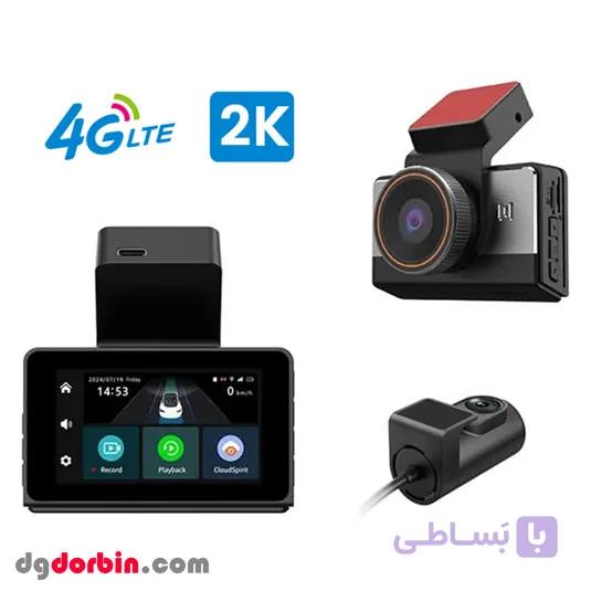 دوربین خودرو سیم‌کارت‌خور P83 دو لنز 4G با GPS | دوربین ثبت وقایع خودرو — تصویر 1
