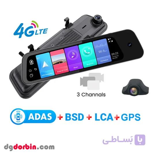 دوربین هوشمند آینه سیم کارت خور اندروید دارای GPS و WIFI مدل P9000 — تصویر 1
