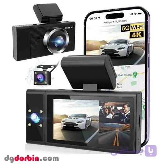 دوربین خودرو 3 لنز وایفادار X12 | کیفیت 2K Ultra HD و قابلیت ضبط ۳۶۰ درجه — تصویر 1
