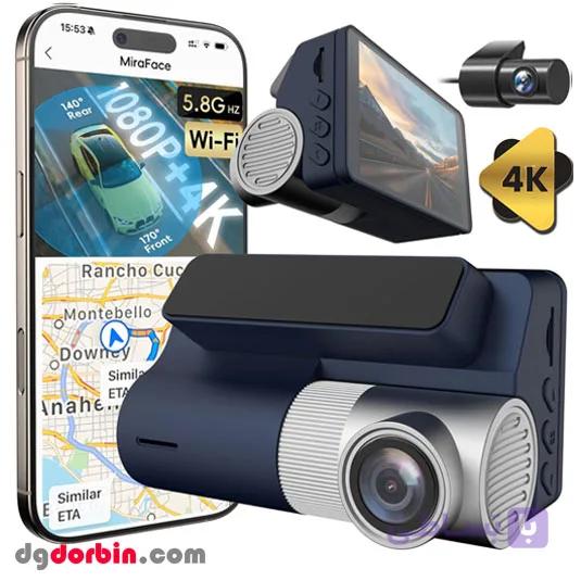 دوربین خودرو ۲ لنز ۴K وای‌فای‌دار X900 — تصویر 1