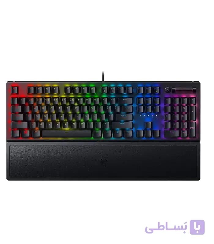 کیبورد مخصوص بازی ریزر (Razer) مدل Blackwidow v3 Green swithes — تصویر 1