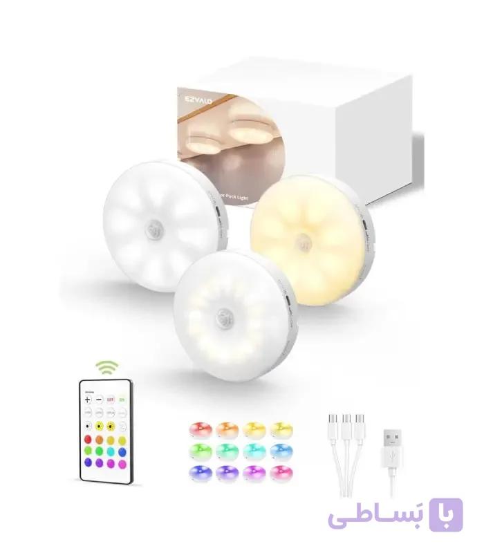 چراغ دیواری 6 تکه نورپردازی زیر کابینت EZVALO با ایستگاه شارژ مدل EZL2415A — تصویر 1