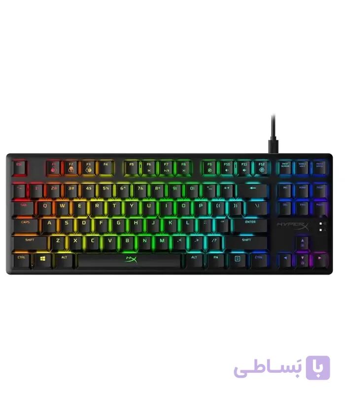 کیبورد مخصوص بازی هایپرایکس مدل ALLOY ORIGINS DYNAMIC RGB LIGHTING EFFETS RGB- RED SWICH — تصویر 1