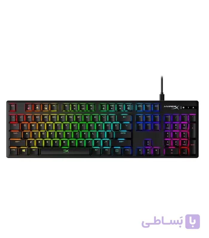 کیبورد مخصوص بازی هایپرایکس مدل ALLOY ORIGINS 60% PBT DURABL DOUBLE SHOT PBT MATERYAL RED SWICH — تصویر 1