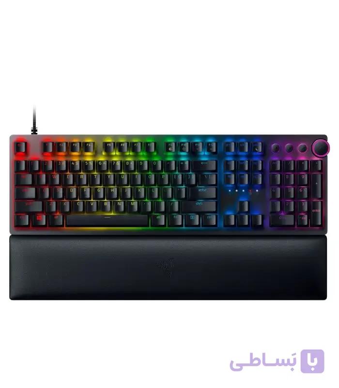 کیبورد گیمینگ ریزر مدل HUNTSMAN V2 (سوئیچ بنفش) — تصویر 1