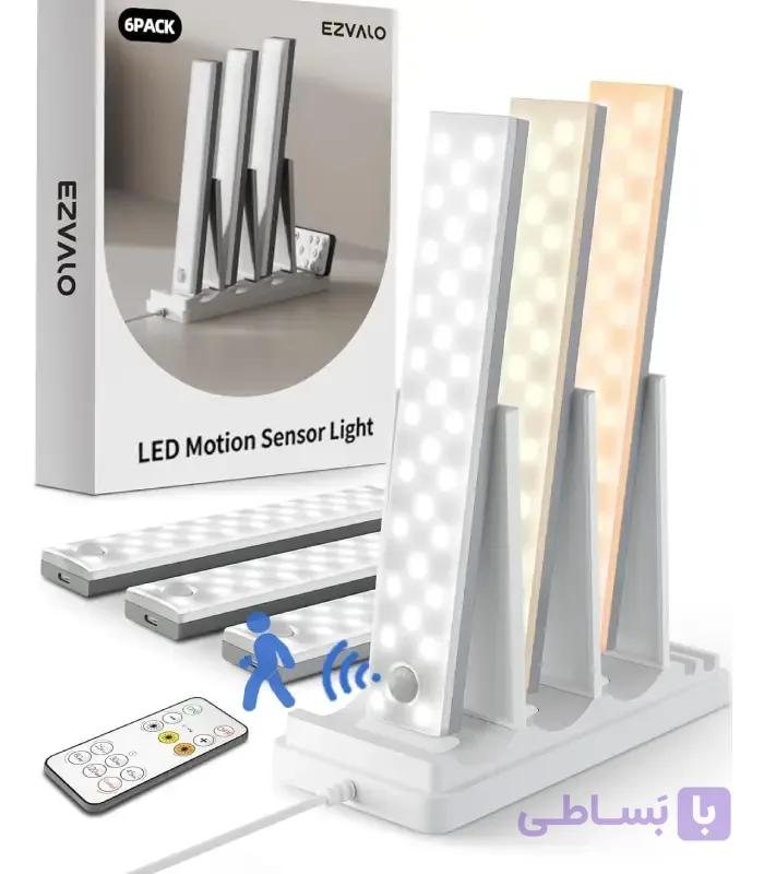 چراغ دیواری 6 تکه نورپردازی زیر کابینت EZVALO با ایستگاه شارژ مدل EZL2414A — تصویر 1