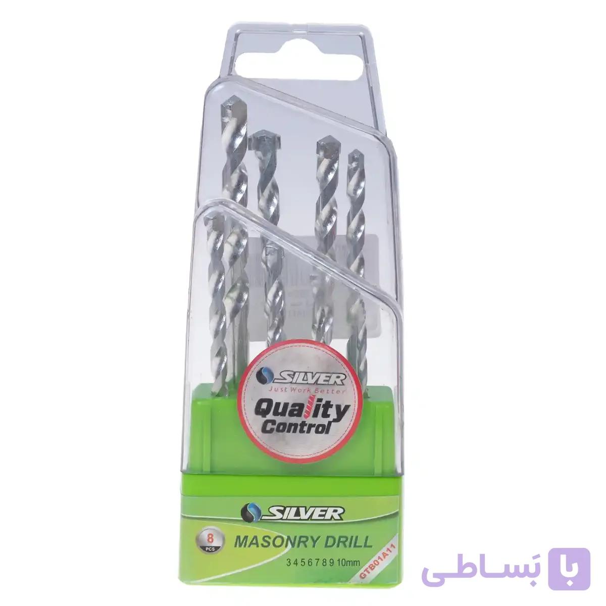 مجموعه 8 عددی مته الماسه سیلور مدل GTB01A11 — تصویر 1