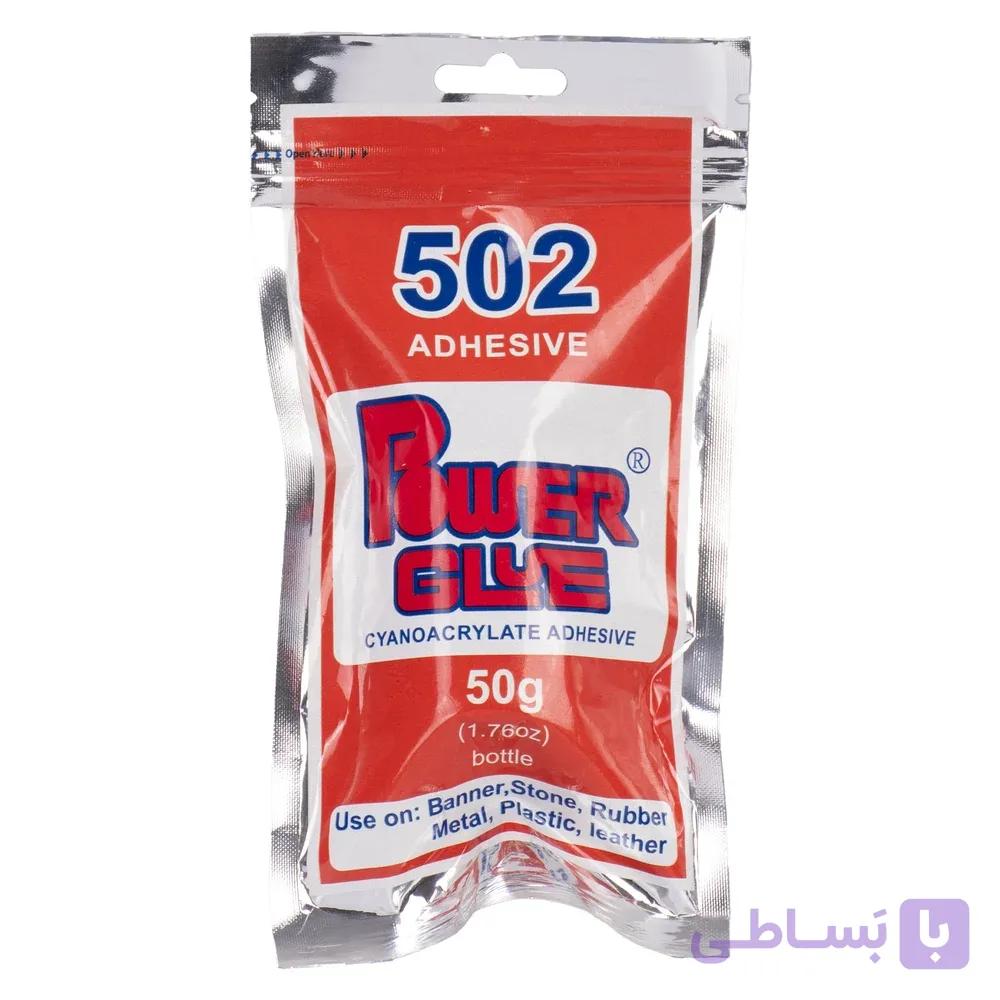 چسب قطره ای پاور گلو مدل 502 وزن 50 گرم — تصویر 1
