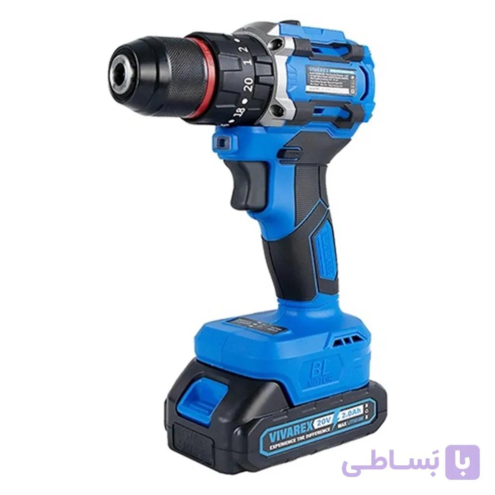 دریل شارژی 20 ولت براشلس ویوارکس مدل VR2010-BLX — تصویر 1