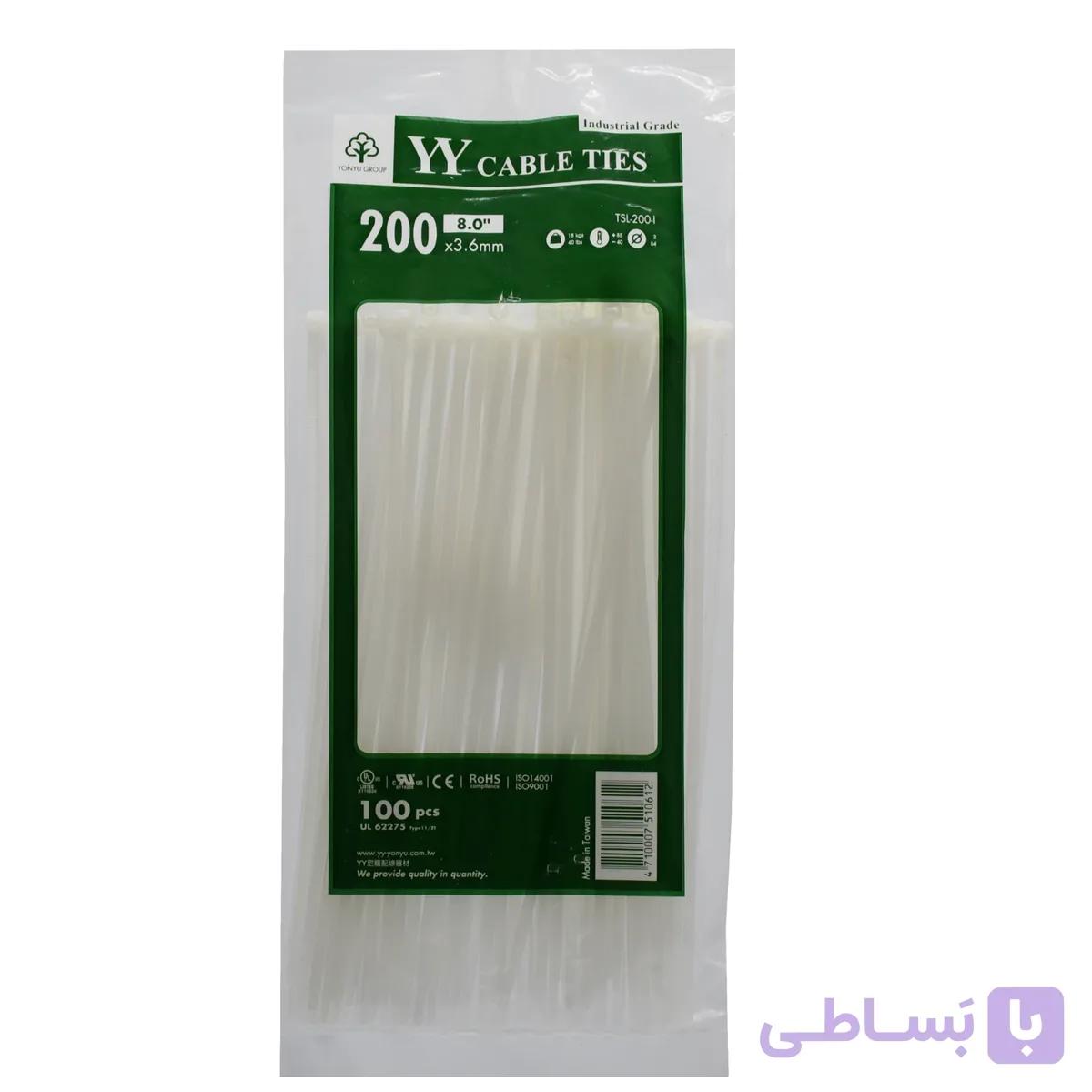 بست کمربندی وای وای تایوان مدل TSL-200-l سایز 3.6×200 میلیمتر — تصویر 1