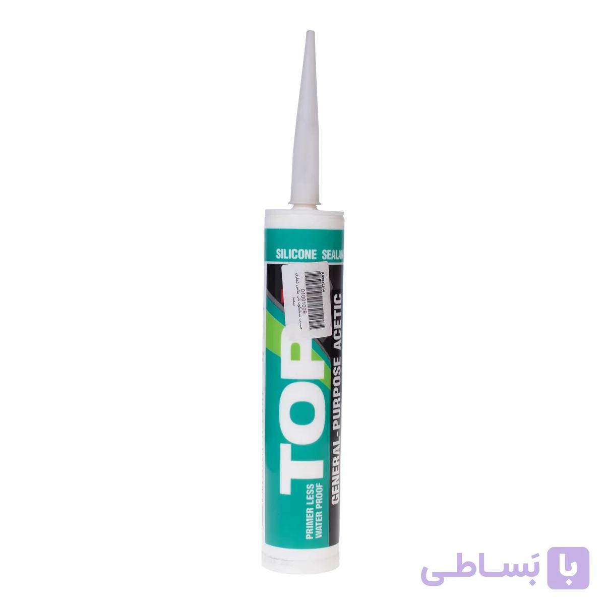 چسب سیلیکون تاپ پلاس غفاری سفید — تصویر 1