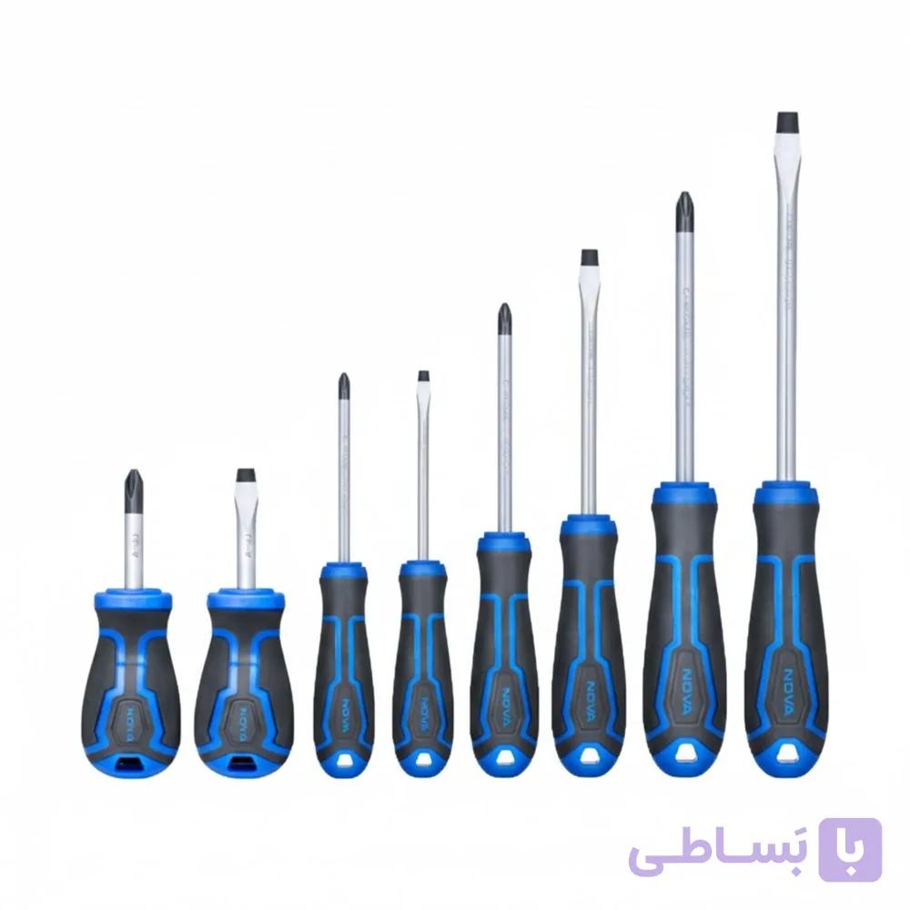 مجموعه 8 عددی پیچ گوشتی نووا مدل 1798 — تصویر 1