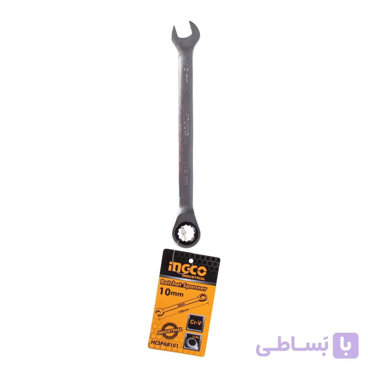 آچار یکسر جغجغه اینکو مدل HCSPAR101 سایز 10 — تصویر 1
