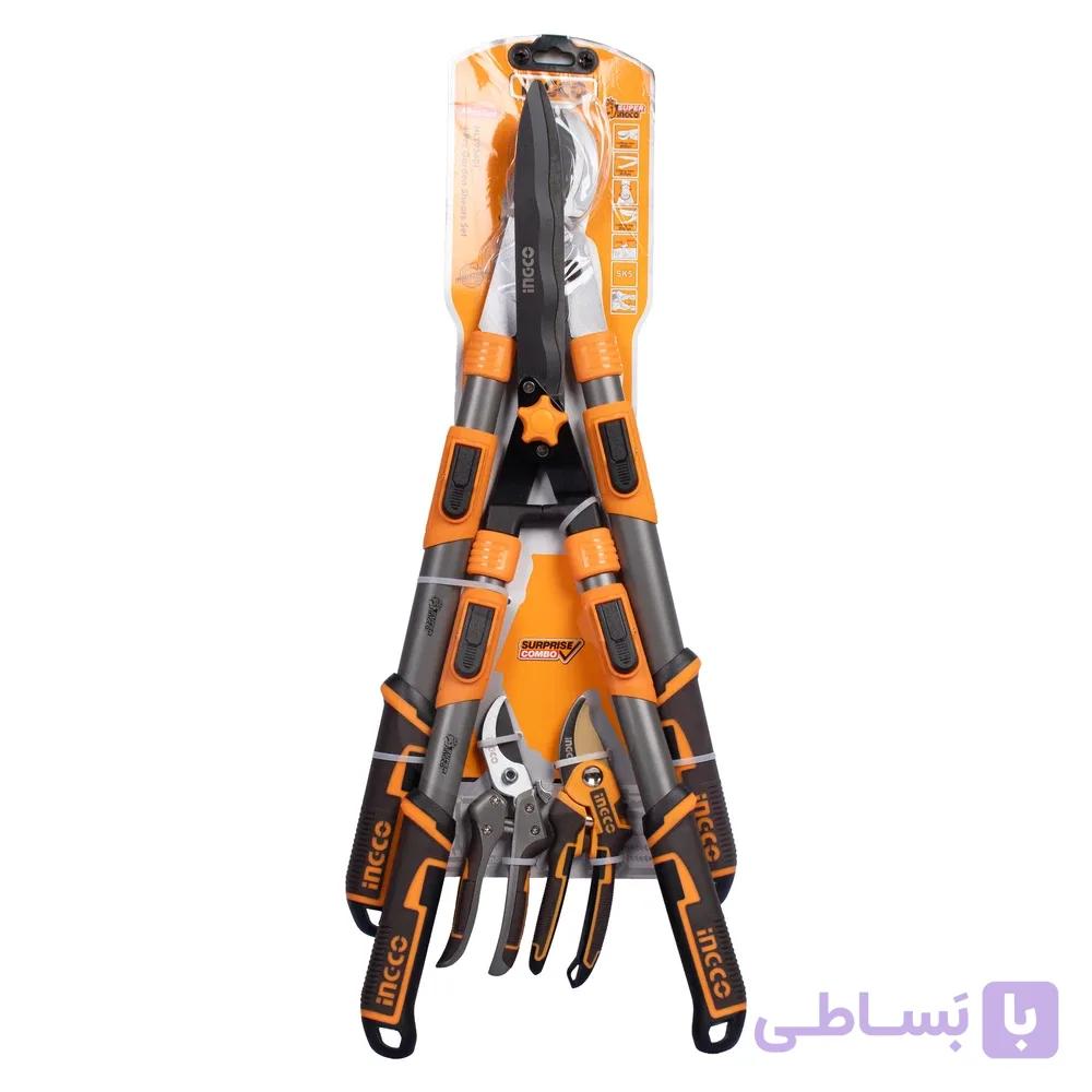 مجموعه 4 عددی قیچی باغبانی اینکو مدل HLT93401 — تصویر 1