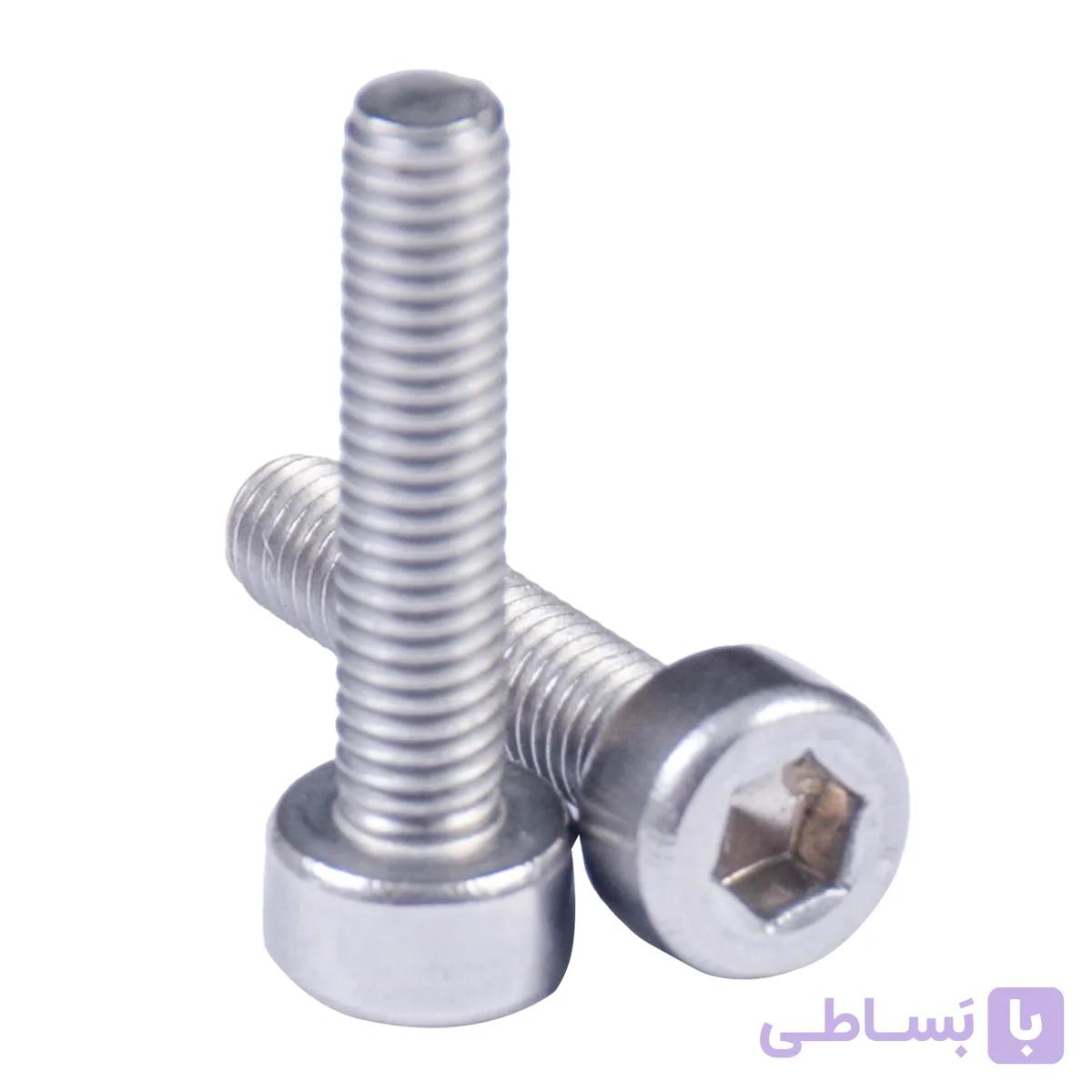 پیچ آلن استیل تمام رزوه طول 14 میلی متر قطر 3 میلی متر — تصویر 1
