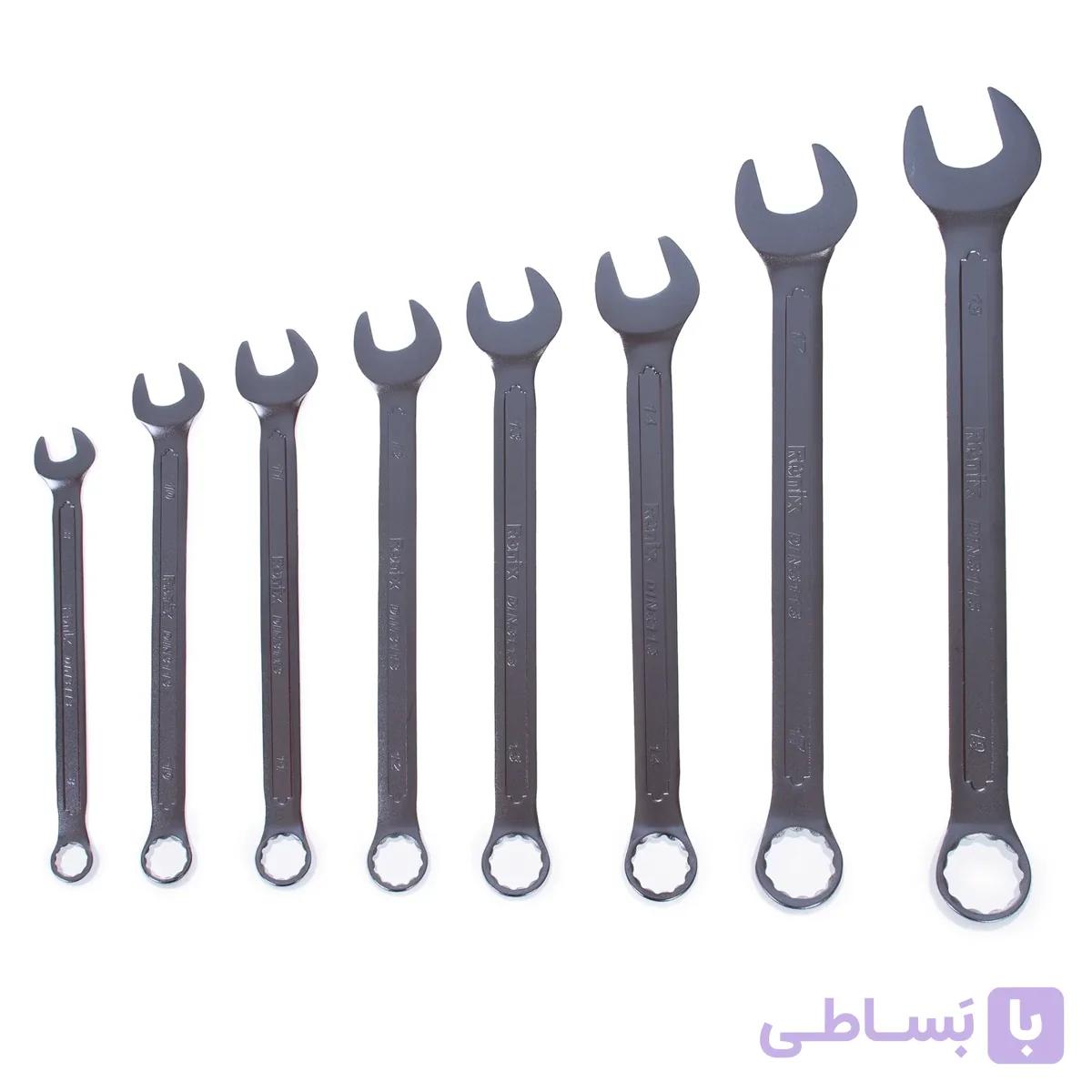 مجموعه 12 عددی آچار یکسرتخت-یکسررینگ رونیکس مدل RH-2102 — تصویر 1
