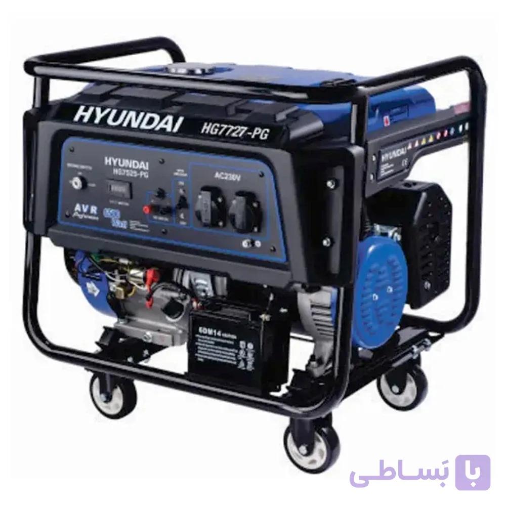 موتور برق بنزینی 7.7 کیلو وات هیوندای مدل HG7727-PG