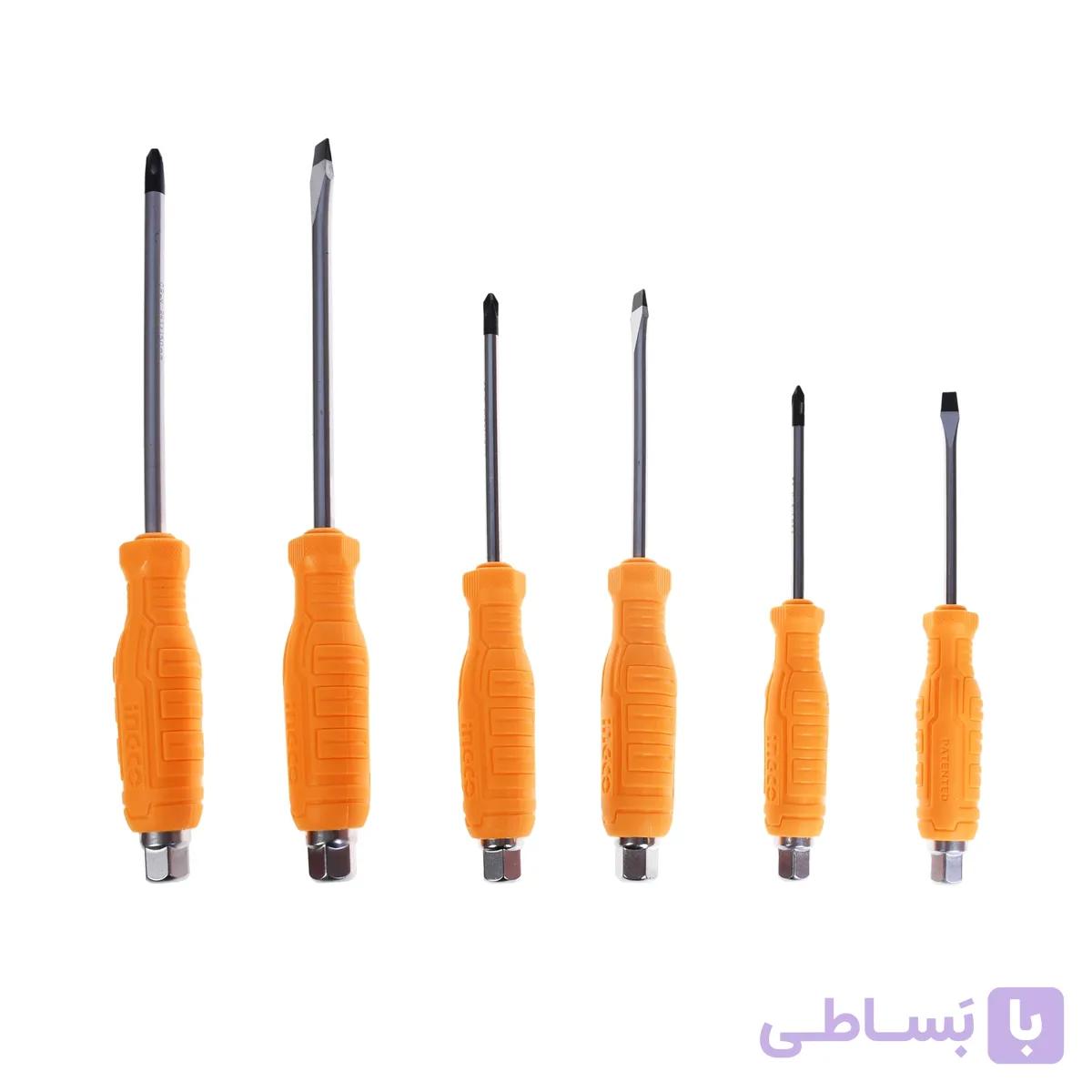 مجموعه 6 عددی پیچ گوشتی ضربه خور اینکو مدل HSGTDC180601 — تصویر 1