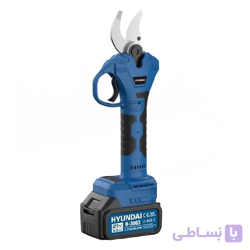 قیچی باغبانی شارژی براشلس 21 ولت هیوندای مدل H-3063